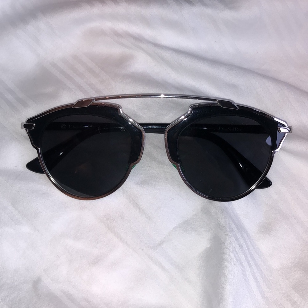 NEVR WORN Dior So Real sunglasses- black/silver